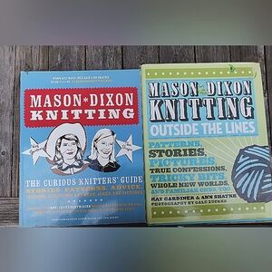 2 Knitting Pattern Books, Mason-Dixon series, very good used condition
